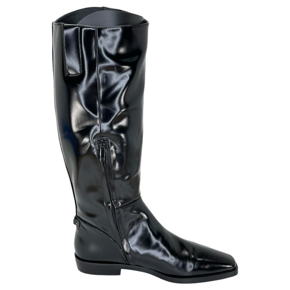 Sam Edelman Cesar Black Snip-Toe Knee High Womens Riding Boots Size 7M - Picture 6 of 14